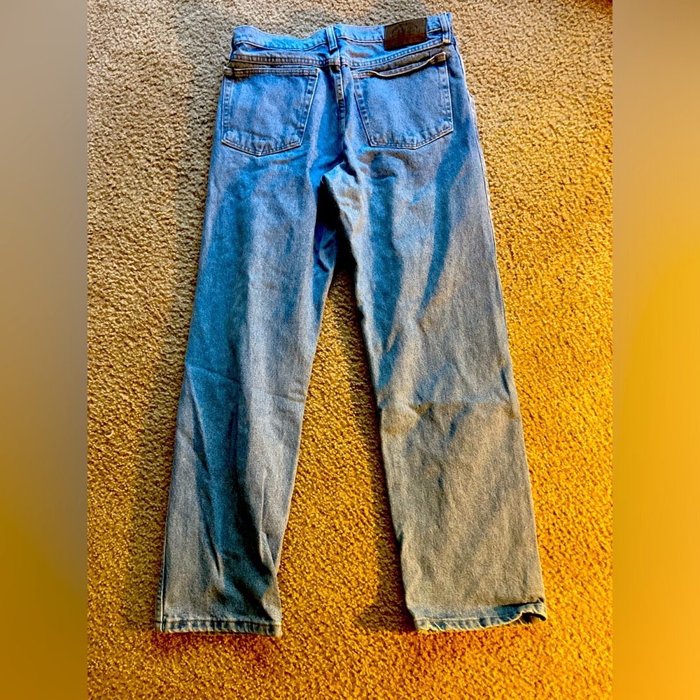 Canbelas Men's Jeans 33x30 Light Wash - Regular Fit Tapered Leg